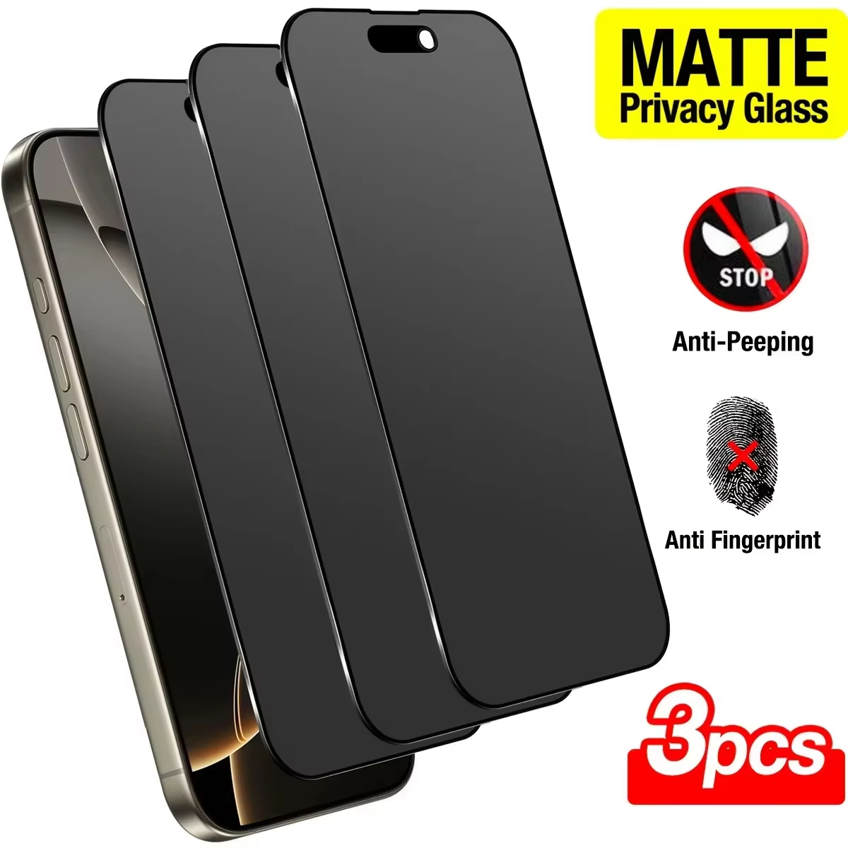 Privacy Screen Filter - 3PCS Privacy Screen Protector For iPhone