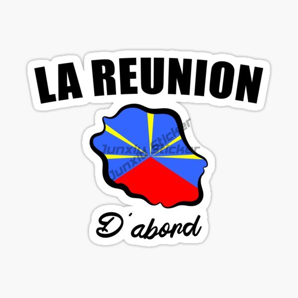 Reunion Island Flag Car Sticke - đánh giá và giá Laptop Accessories Logo