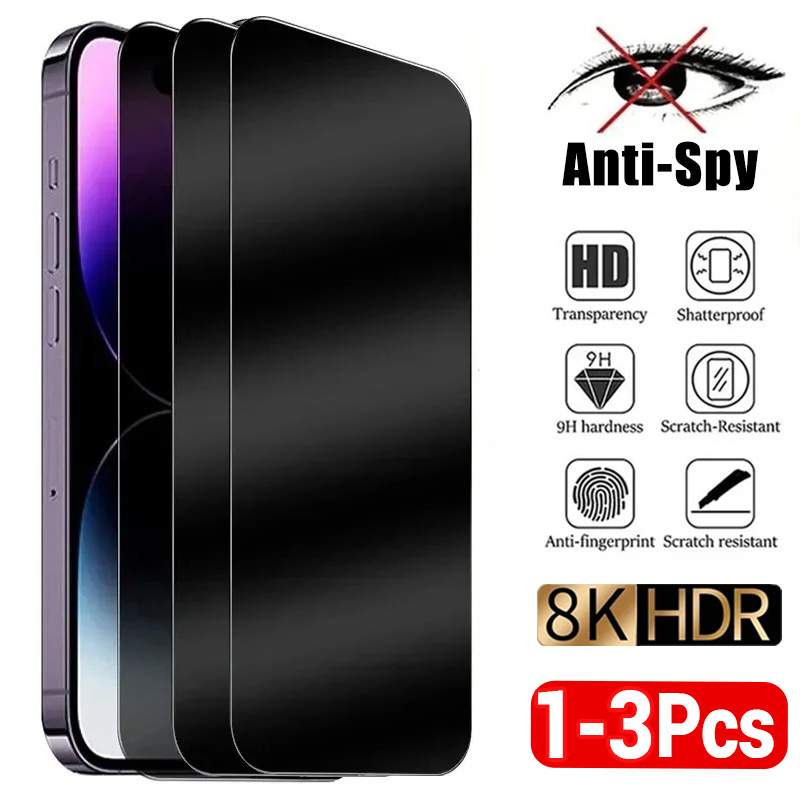 1-3Pcs Anti-spy Tempered Glass - đánh giá và giá Privacy Screen Filter
