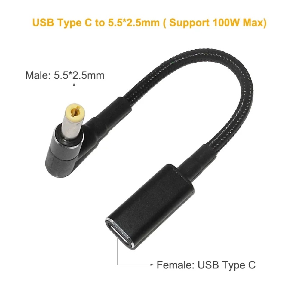 100W USB C to DC Power Adapter - đánh giá và giá Laptop Accessories Dell