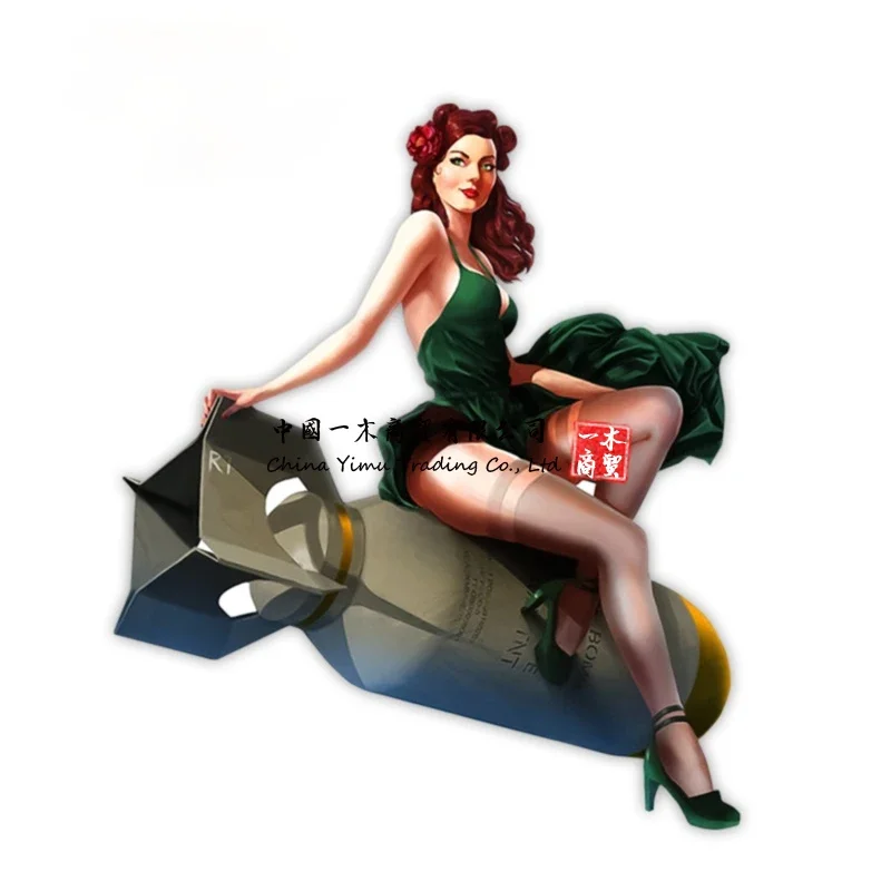 Car Stickers Pin Up Girl Vinta - đánh giá và giá Laptop Accessories Logo