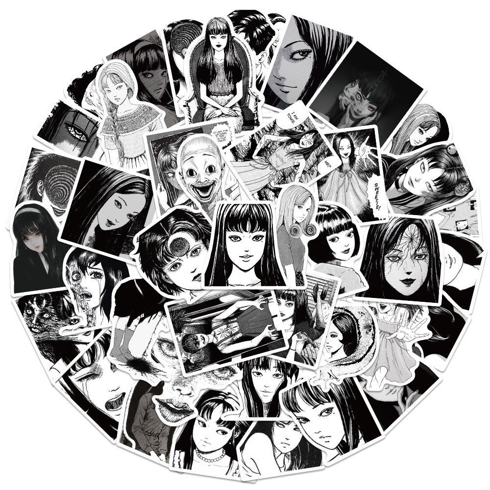 50Pcs Japanese Horror Anime To - đánh giá và giá Laptop Accessories Girly