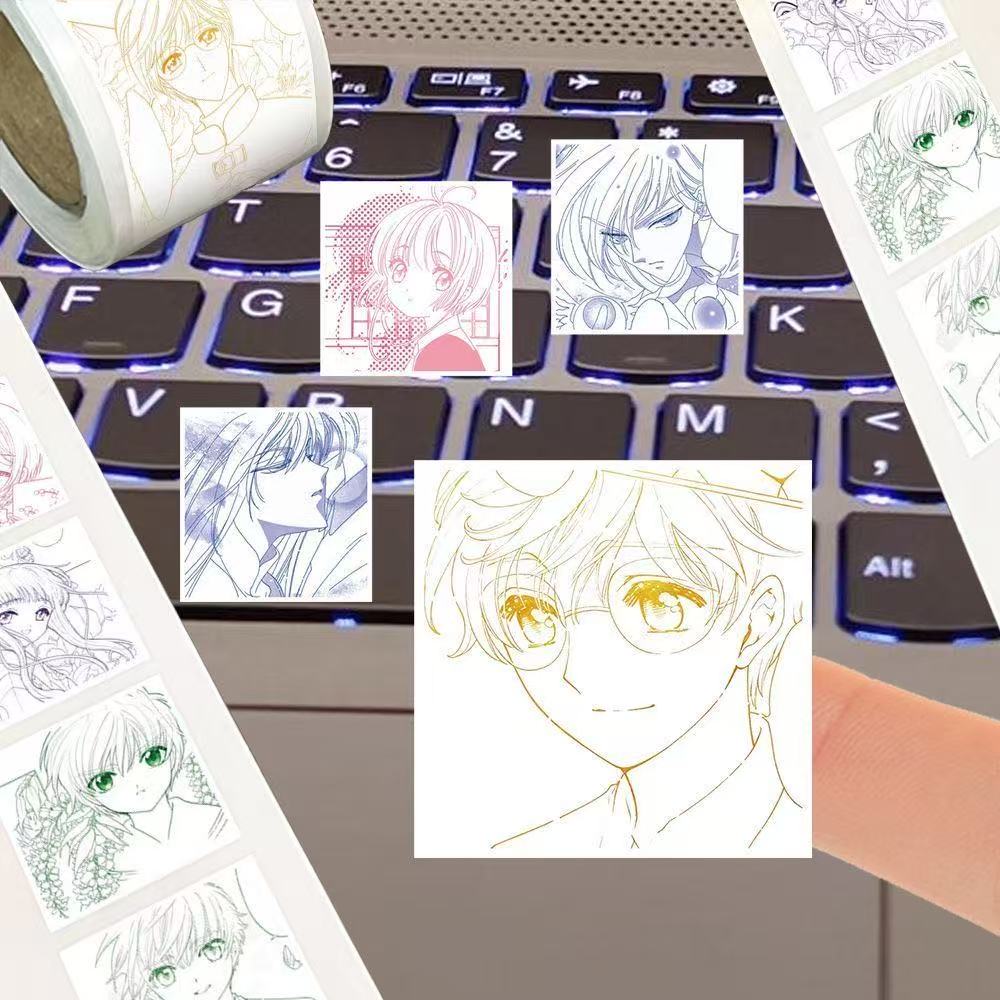 500pcs/Roll Anime Girl Cartoon - đánh giá và giá Laptop Accessories Girly
