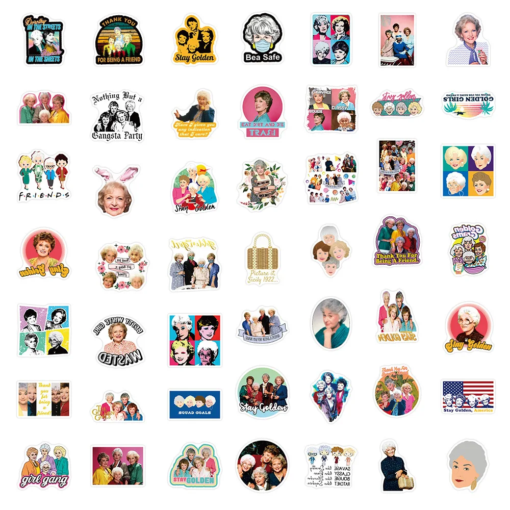 50PCS TV SHOW The Golden Girls - đánh giá và giá Laptop Accessories Girly