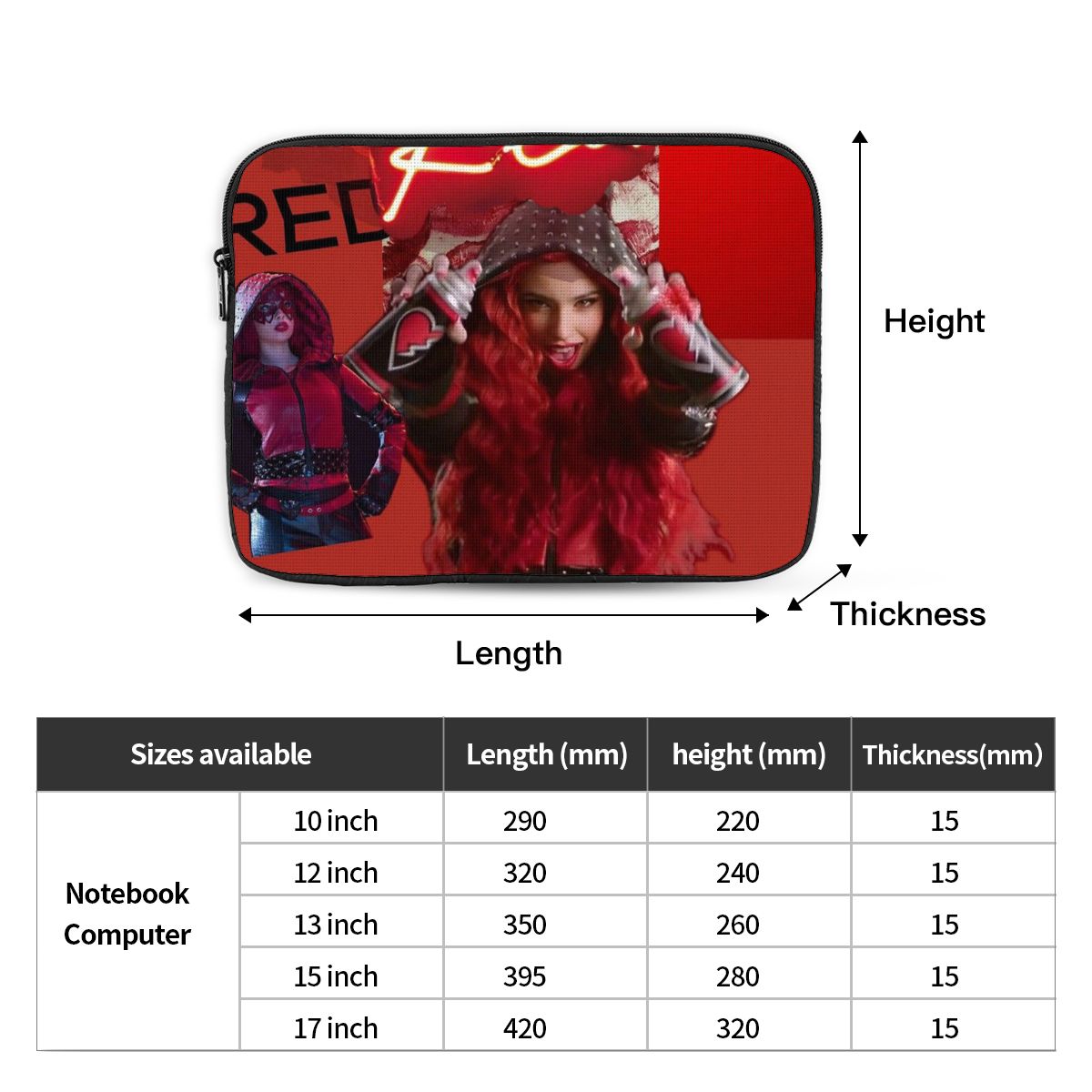 Descendants 4 The Rise Of Red  - đánh giá và giá Laptop Accessories Pouch